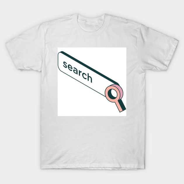 search bar T-Shirt by Nawaw